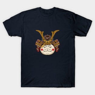 Japanese Cat Helmet Warrior Ronin T-Shirt